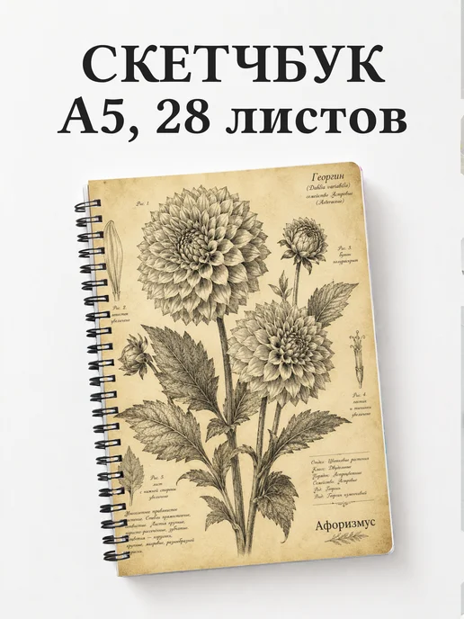 Скетчбук Георгины