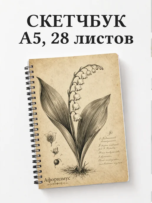 Скетчбук Ландыши