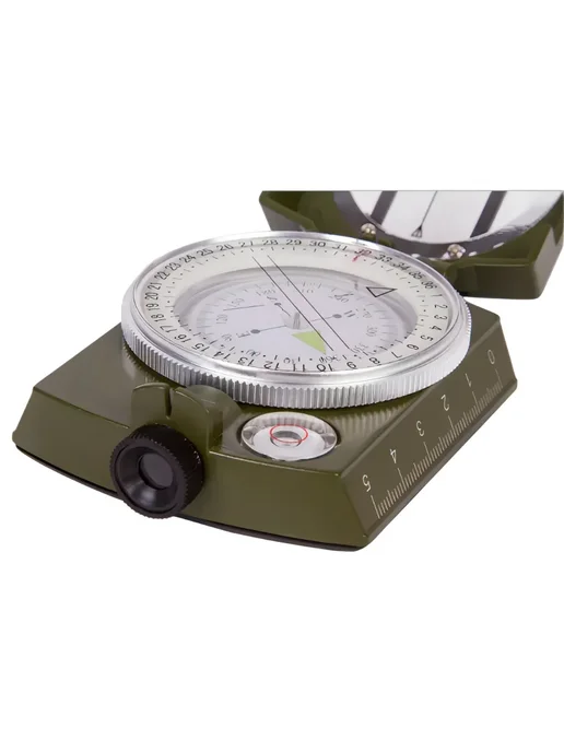 S.N.M.I.S. Store Компас алюминиевый туристический жидкостный с чехлом К4580, зеленый, фото 3
