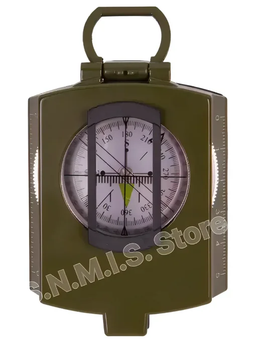 S.N.M.I.S. Store Компас алюминиевый туристический жидкостный с чехлом К4580, зеленый, фото 5