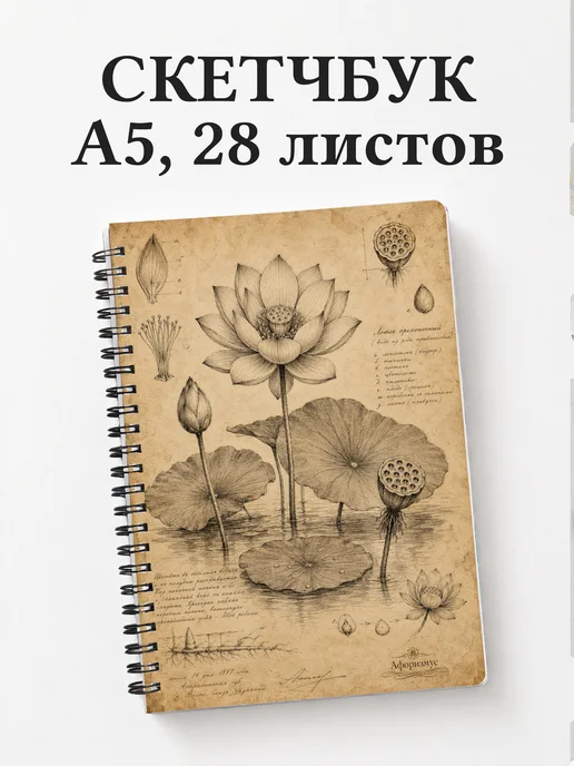 Скетчбук Лотос