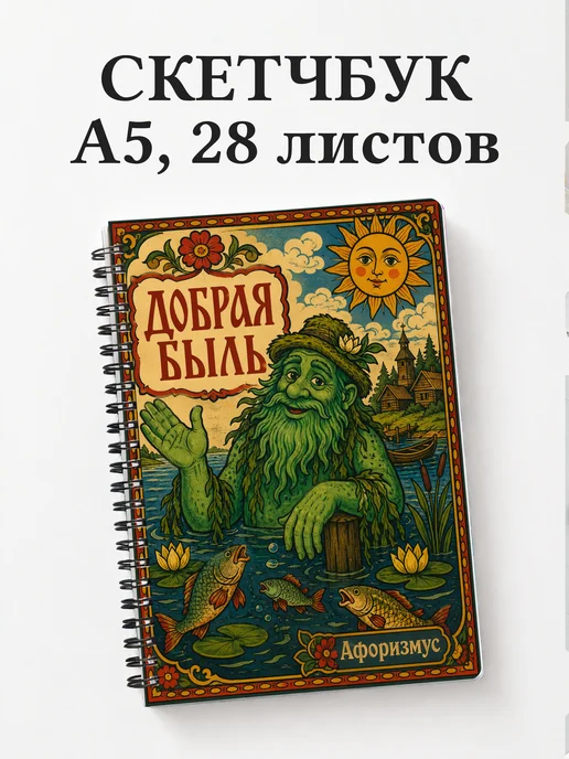 Скетчбук Водяной