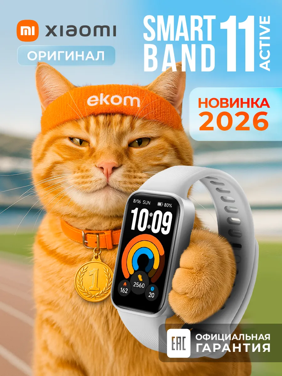 Xiaomi Умные часы Smart Band 11 Active RU Gray