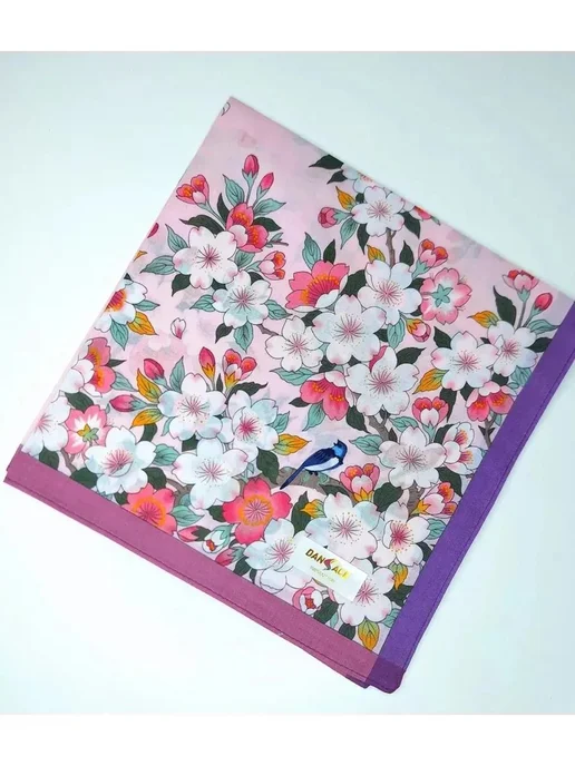 Pastel_lux Набор 3 штуки платков сатин 43х43 см, 43x43 см, фото 7