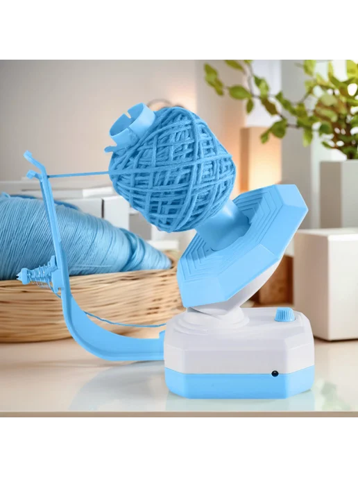 Автоматический мотальщик нити для шитья, USB, голубой, голубой, фото 5
