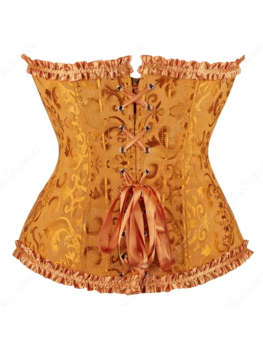 ERQI Черный корсет из полиэстера и спандекса, черный, фото 4