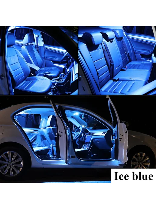 Zoomsee Светодиодная подсветка салона для VW Golf, Синий ice blue, синий, фото 6