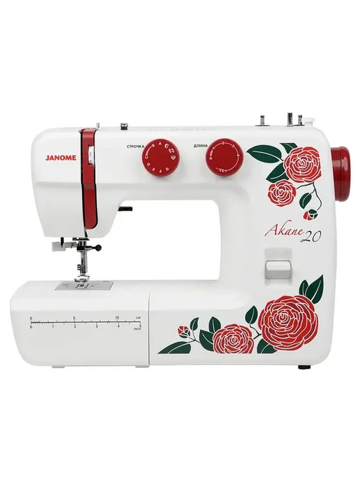 janome Электромеханическая швейная машина Akane 20, белый, фото 5