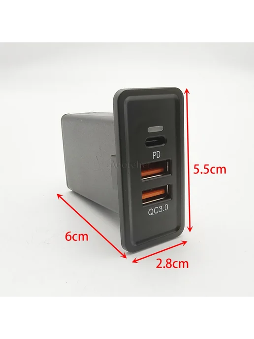 Нет бренда Автомобильное USB-устройство для быстрой зарядки QC3.0, адап, вариант, фото 3