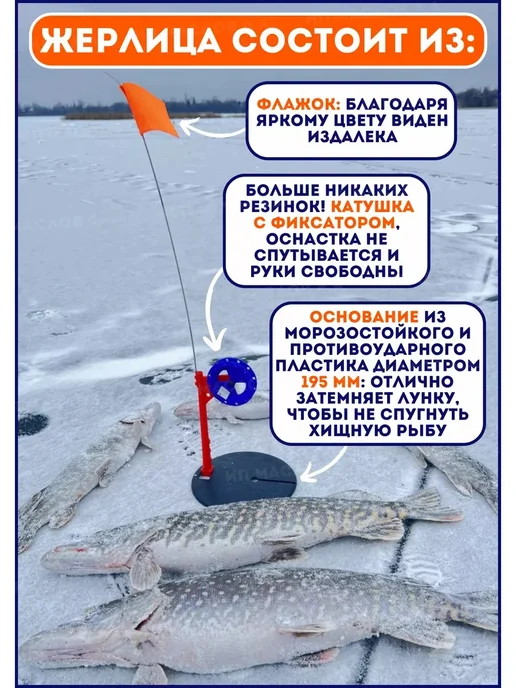 Carpof Жерлицы зимние "Белорусские" 15 шт №1, 15 шт, фото 2