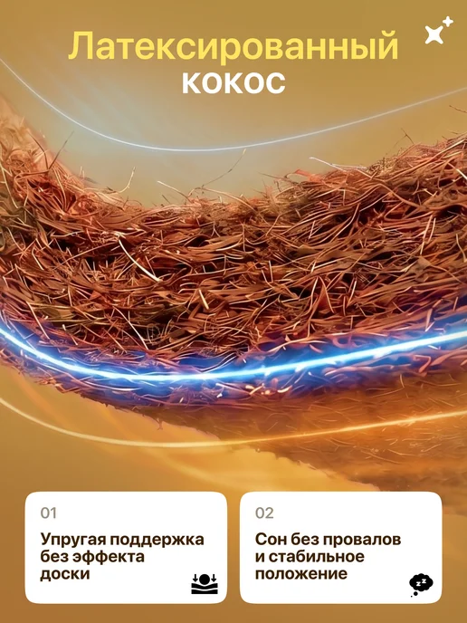 sonox Матрас 140х200 см пружинный ортопедический на кровать, 140x200 см, фото 6