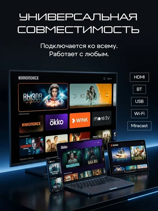 Смарт ТВ приставка Android TV для телевизора, вариант, фото 2