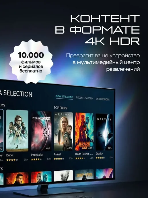 Смарт ТВ приставка Android TV для телевизора, вариант, фото 6