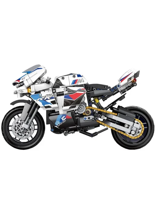 LEGO Конструктор Техник - Мотоцикл BMW S1000 RR 855 деталей, белый, фото 5