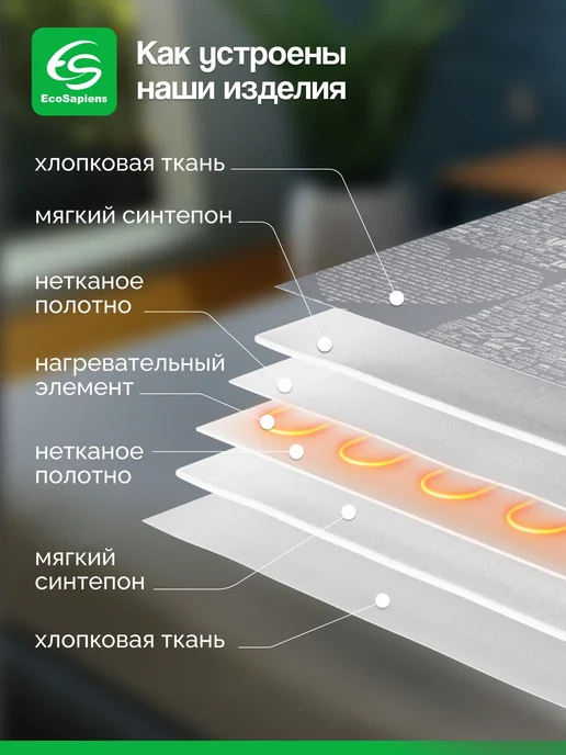 Hotty, Грелка электрическая, электрогрелка 40х50 см, 40x50 см, фото 4