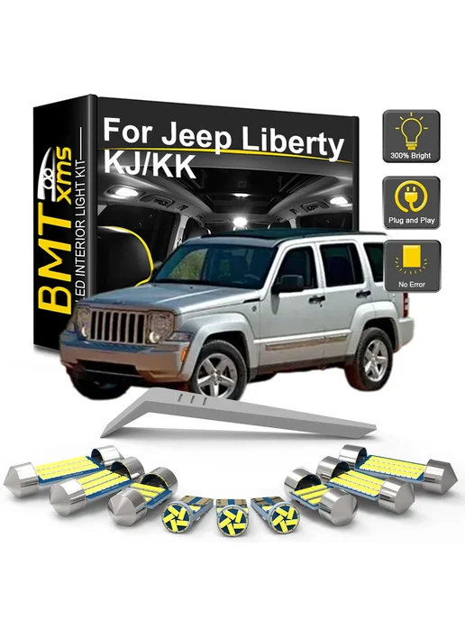 BMTxms Комплект Светодиодного Освещения Салона Для Jeep Liberty KJ, вариант, фото 2