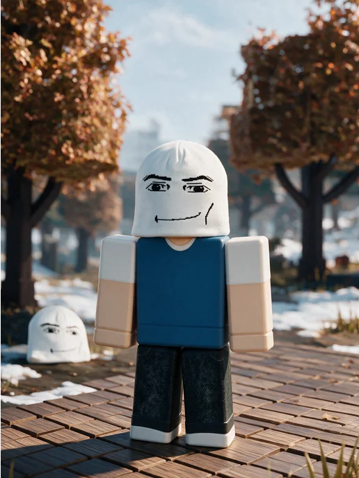 Roblox Шапка Роблокс, белый, фото 2