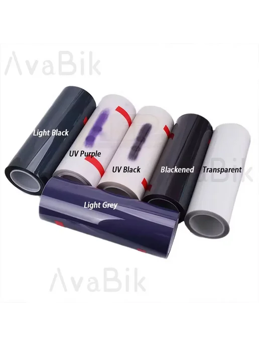 AvaBik Защитная пленка для фар и фонарей, Smoky Black, черный, фото 3