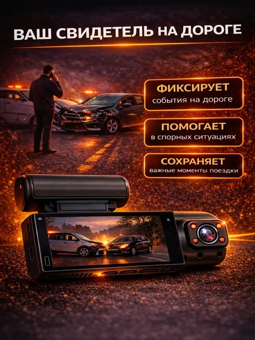 ATHERIX Видеорегистратор для автомобиля, черный, фото 5