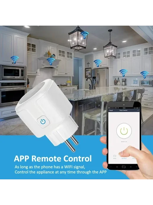 Szaoju Умная розетка WiFi 16A 20A 16A, вариант, фото 3