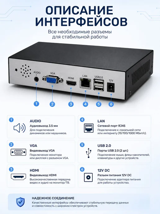 owler IP Видеорегистратор N10-4K с AI 10 каналов, черный, фото 2
