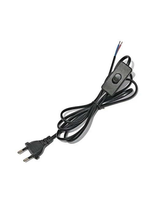 Нет бренда 10 шт. черные кабели с выключателем US Plug 1.8 м, 10 шт, 1,8 м, фото 3