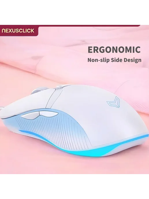 NexusClick Игровая мышь Midnight Black, 6 кнопок, RGB, черный, фото 3