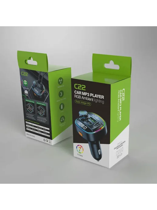 DYBO Bluetooth FM-трансмиттер Для Автомобиля С Функцией Громкой С, вариант, фото 7
