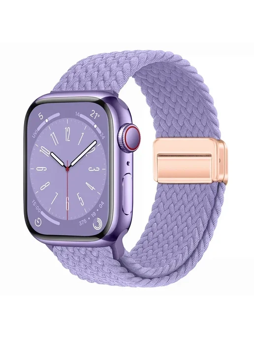 CAOWTAN Нейлоновый ремешок для Apple Watch, фиолетовый