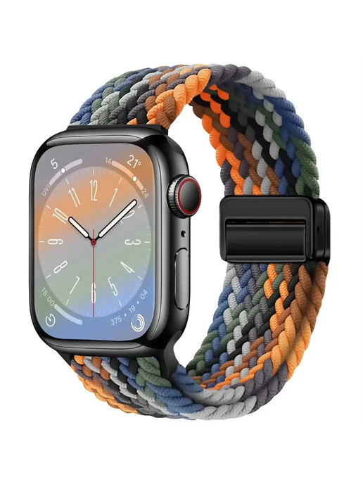 CAOWTAN Нейлоновый ремешок для Apple Watch, фиолетовый, фото 2