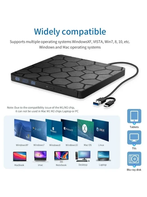 VIKEFON DVD Burner USB 3.0, вариант, фото 4