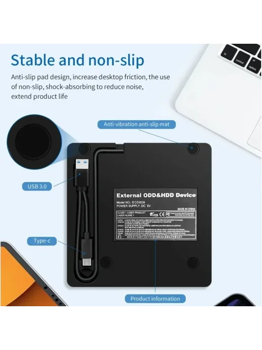 VIKEFON DVD Burner USB 3.0, вариант, фото 6