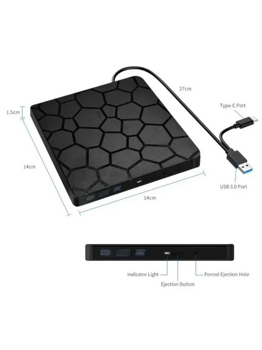 VIKEFON DVD Burner USB 3.0, вариант, фото 7