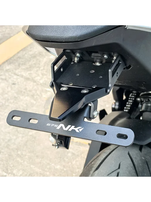 FREAXLL Кронштейн номерной знак CFMOTO 675NK (2024-2025) Lbu, черный, фото 3