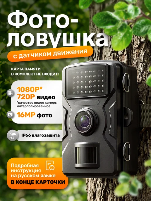 Фотоловушка для охоты и охраны с датчиком движения, вариант