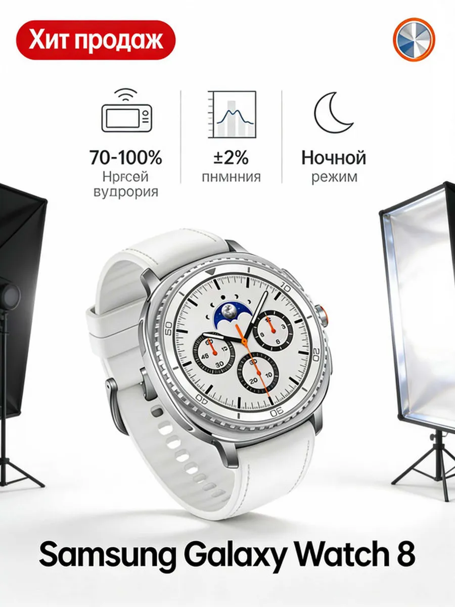 Samsung Популярный хит Galaxy Watch 8! Часы мечты