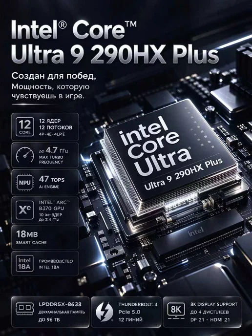 Ноутбук игровой Intel X9 64ГБ+2048ГБ NVIDIA RTX 4060 OLED, 64 ГБ, 2048 ГБ, фото 3