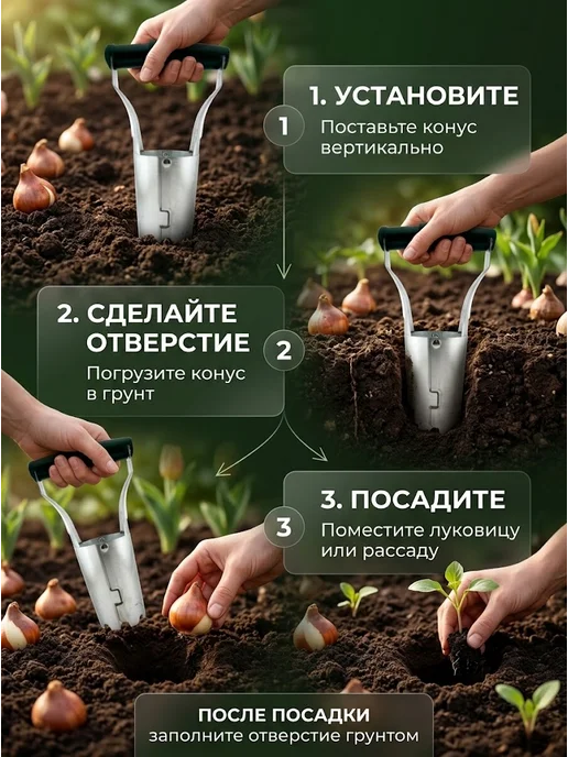 AIX4 Посадочный конус для луковичных и для рассады, вариант, фото 3