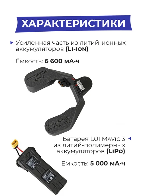 Dji Спарка аккумулятор черепашка для Mavic 3 11600 мАч, 11600 мАч, фото 3