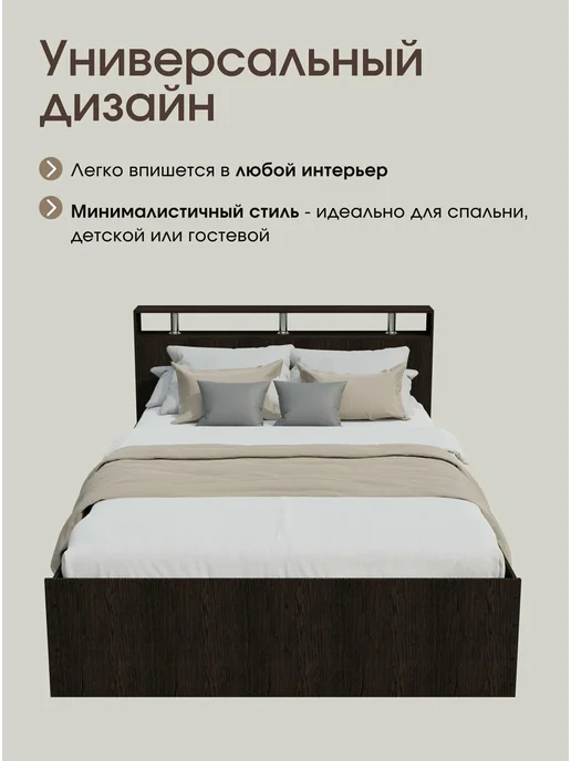 Пора Спать Кровать двуспальная 180х200 с матрасом в комплекте Арина, 180x200, фото 7