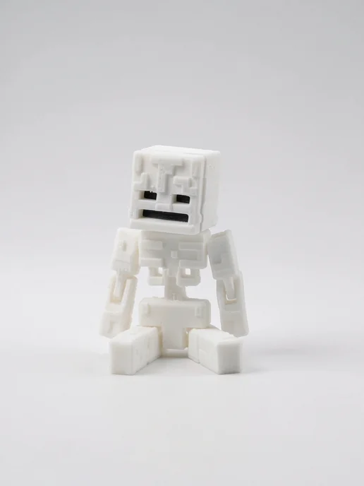 Фигурки и Статуэтки 3Д Стимул Фигурка Майнкрафт Скелет, подвижная, 3D, Minecraft, черный, фото 4