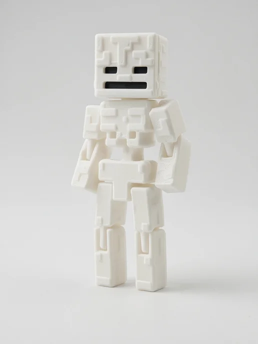 Фигурки и Статуэтки 3Д Стимул Фигурка Майнкрафт Скелет, подвижная, 3D, Minecraft, черный, фото 5