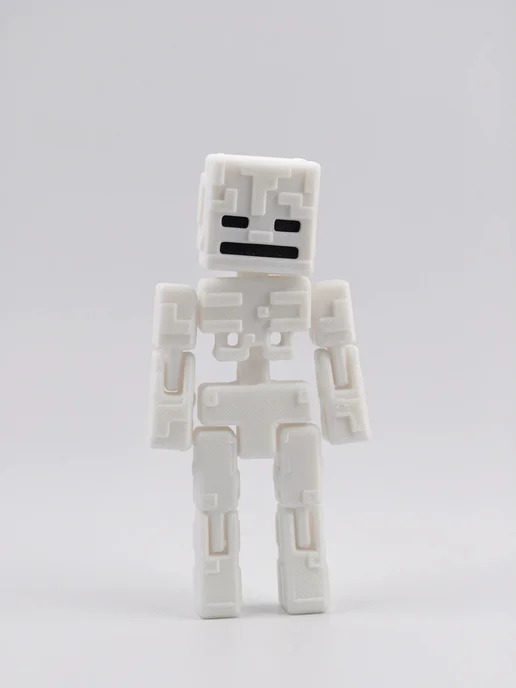Фигурки и Статуэтки 3Д Стимул Фигурка Майнкрафт Скелет, подвижная, 3D, Minecraft, черный, фото 6