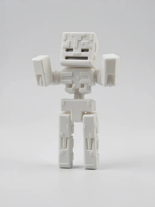 Фигурки и Статуэтки 3Д Стимул Фигурка Майнкрафт Скелет, подвижная, 3D, Minecraft, черный, фото 7
