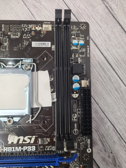 Материнская плата microATX S1150 Model H81M-P33, черный, фото 6
