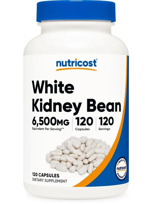 Nutricost Экстракт белой фасоли( White Kidney Bean Extract), 650мг, 12…, белый, фото 3