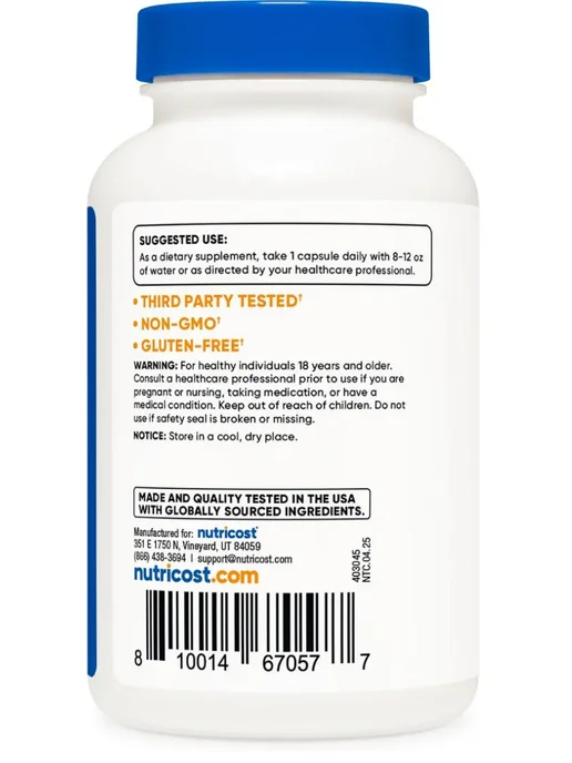 Nutricost Экстракт белой фасоли( White Kidney Bean Extract), 650мг, 12…, белый, фото 5