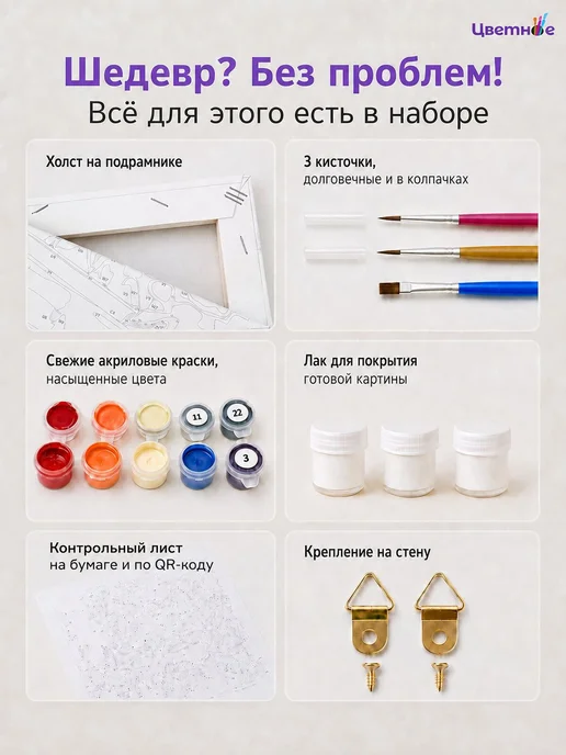 Цветное Картина по номерам "Грация и балерины арт 40х50", 40x50, фото 7