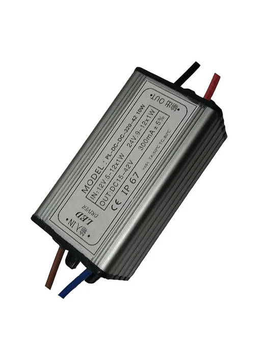 Драйвер LED AC DC 12-24V 300mA 1W, 1 Вт, фото 4