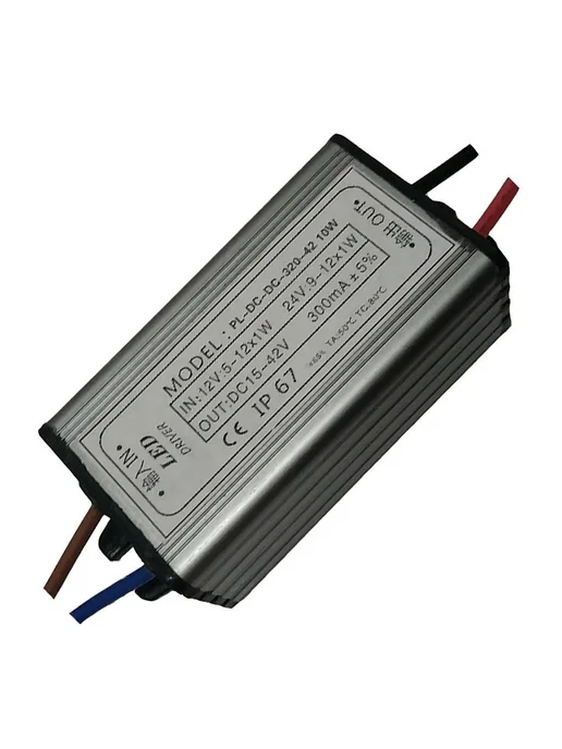 Драйвер LED AC DC 12-24V 300mA 1W, 1 Вт, фото 7
